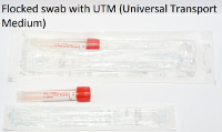 Flocked swab with UTM